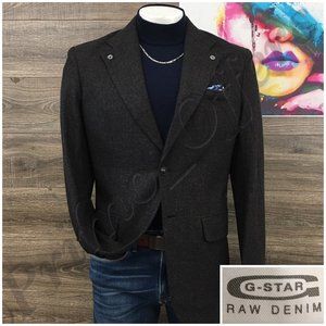 G Star Mens Blazer‎ Sport Coat Two Button Casual Jacket Size 2XL 46L Slim Suits